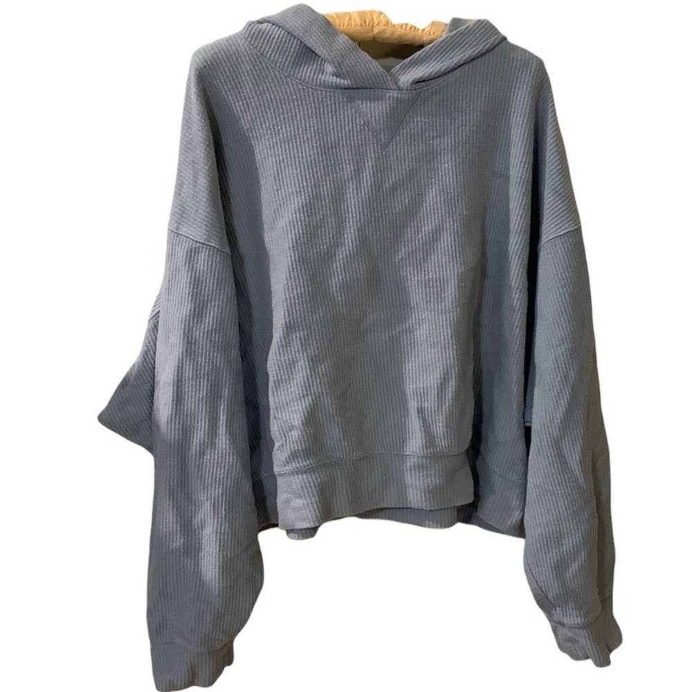 PINK VS slouchy, oversize hoodie, baby blue corduroy size XL
